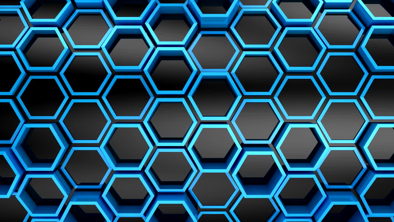 el fondo de los hexágonos