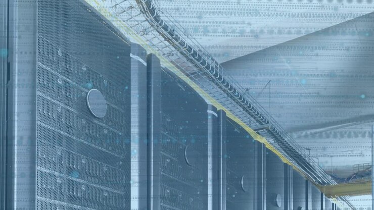Animation of financial data processing over computer servers