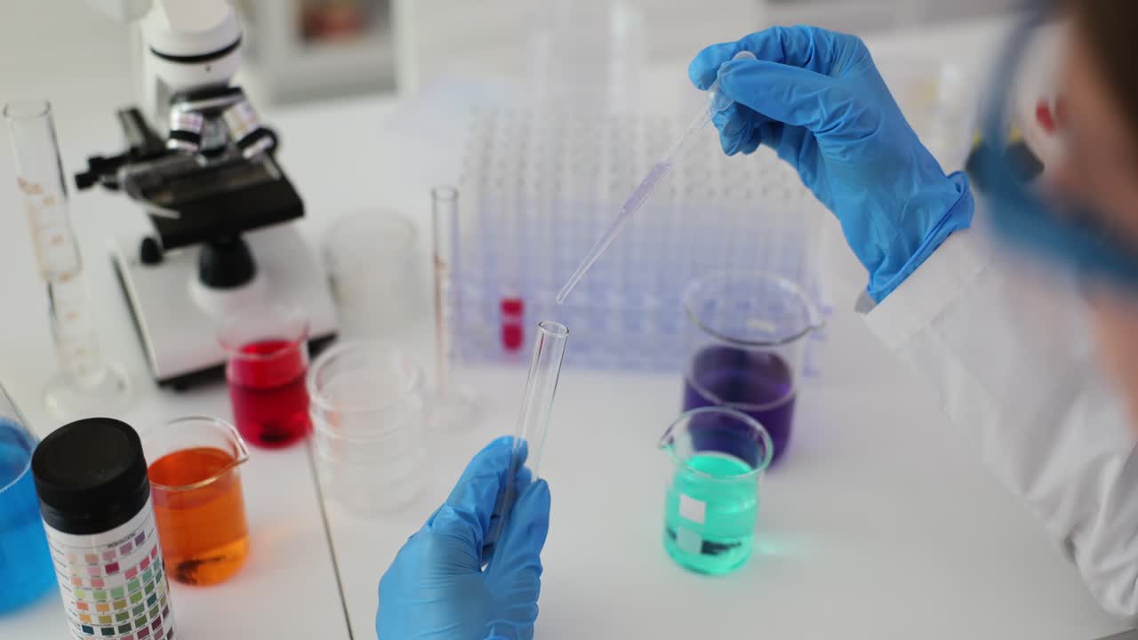 Scientific Experiment in Laboratory