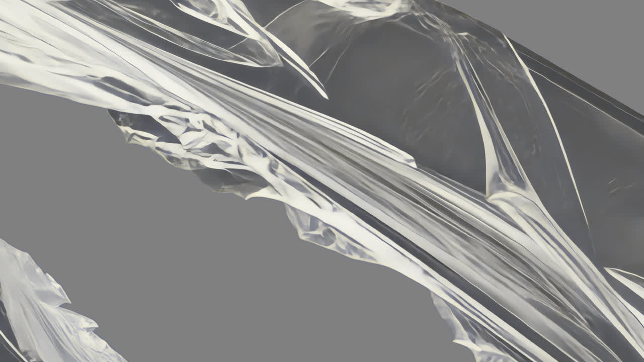 Abstract metallic fluid motion animated overlay, transparent 4K video, alpha channel, ProRes 4444