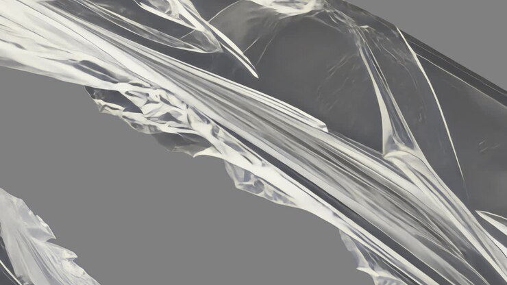 Abstract metallic fluid motion animated overlay, transparent 4K video, alpha channel, ProRes 4444