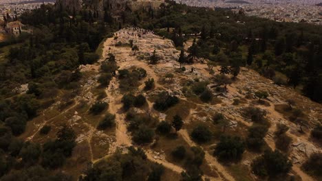 Drone-footage-of-Athens-city-and-Acropolis