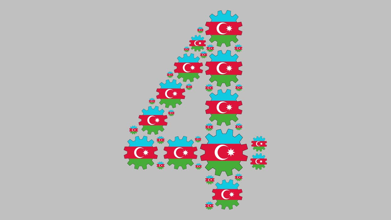 아제르바이잔 숫자 4