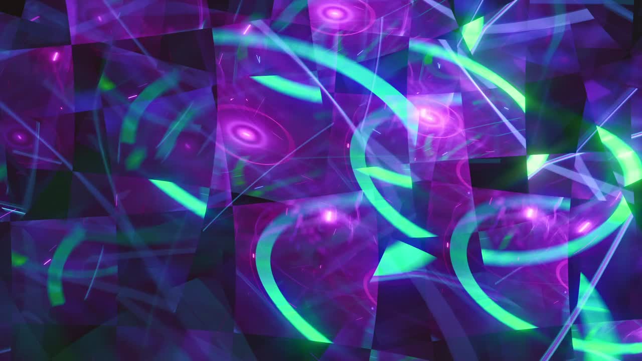 desenfoque de movimiento psicodélico trippy colorido - fragmentos de trance destrozados - caleidoscopio cósmico de bucle sin fisuras, fondo de trance techno espiritual