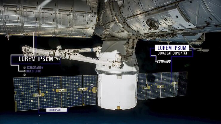 Astronaut in Space, and Space Station