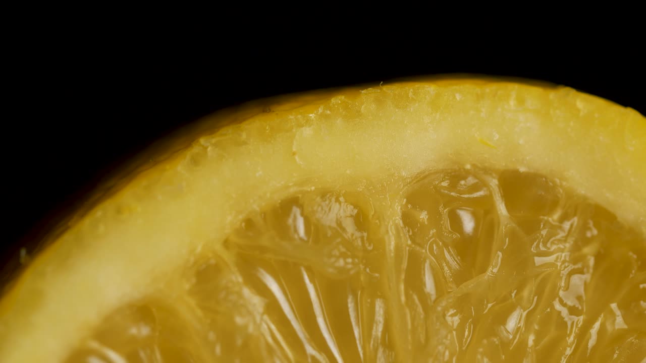 Close-up of a lemon slice