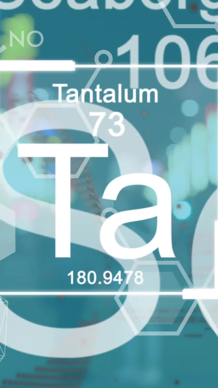 Animation of chemical formula and elements over globe and cityscape