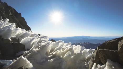 ice formation in atlas mountains