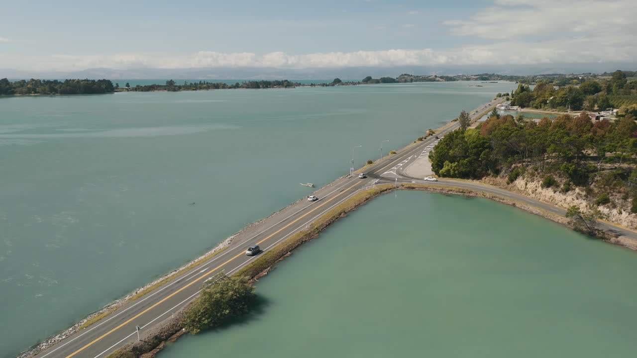Coastal Road and Turquoise Water