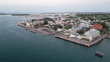 aerial view of key west islands florida holiday destination at sunset