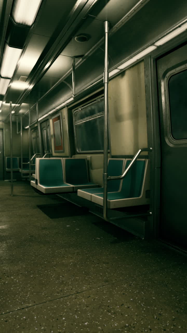 빈 지하철 차량 내부