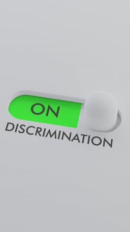 switching on the discrimination switch vertical video