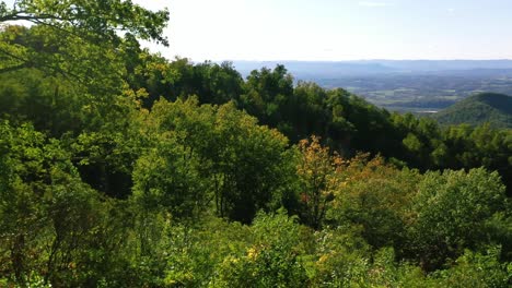 Beautiful-Aerial-Over-The-Blue-Ridge-Mountains-Appalachia,-Tennessee,-Virginia,-North-Carolina-Or-Georgia