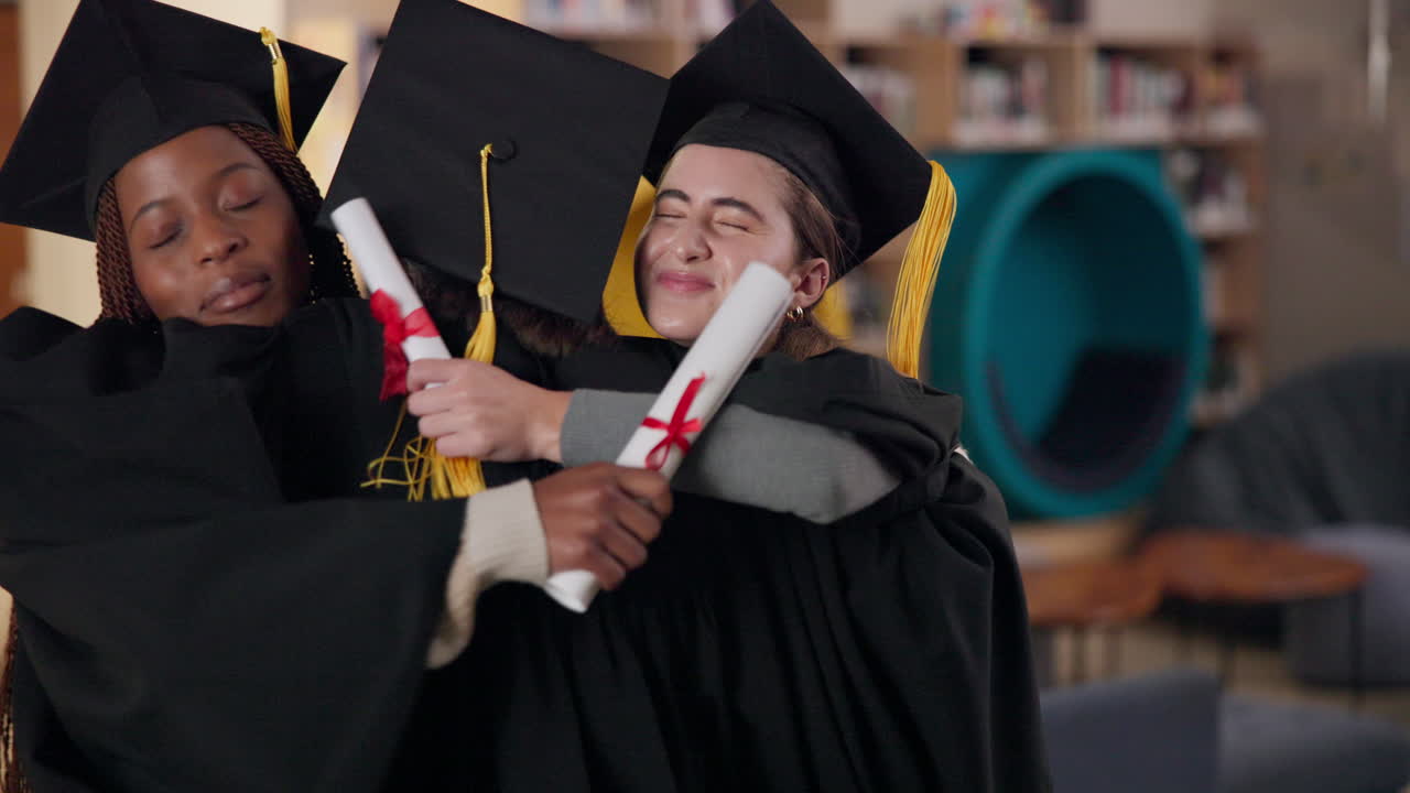 Graduating Students Celebrating Together