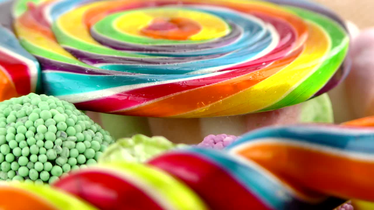 caramelo dulce gelatina y delicioso postre de azúcar