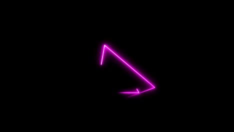 fondo abstracto de bucle sin costuras con triángulos de neón de colores