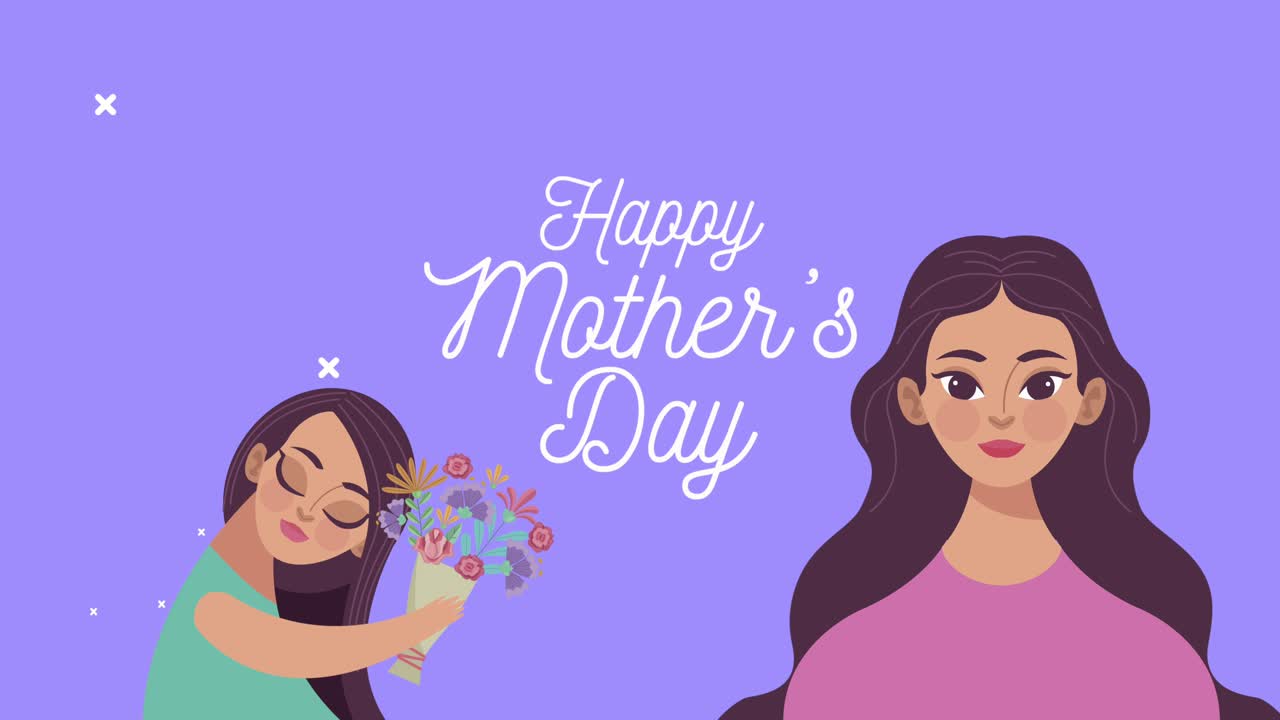 feliz día de la madre letras con la madre y la hija pequeña