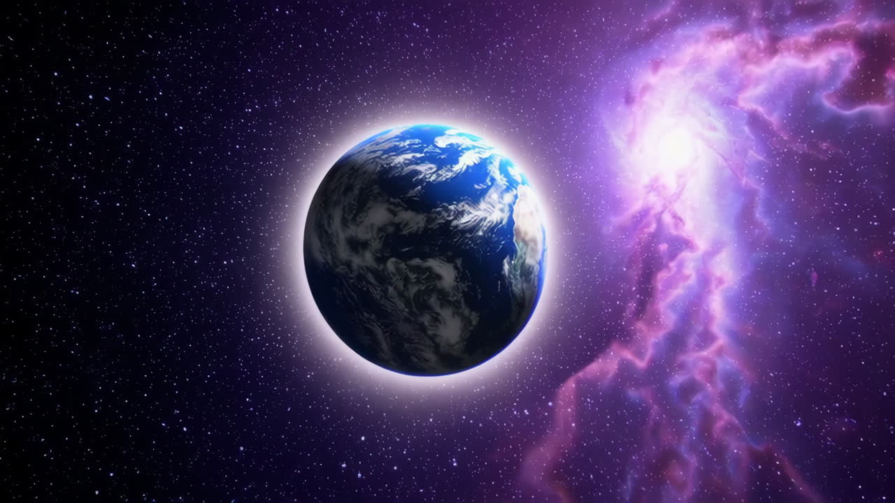 земля в огромном космосе