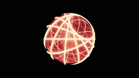 esfera resplandeciente abstracta