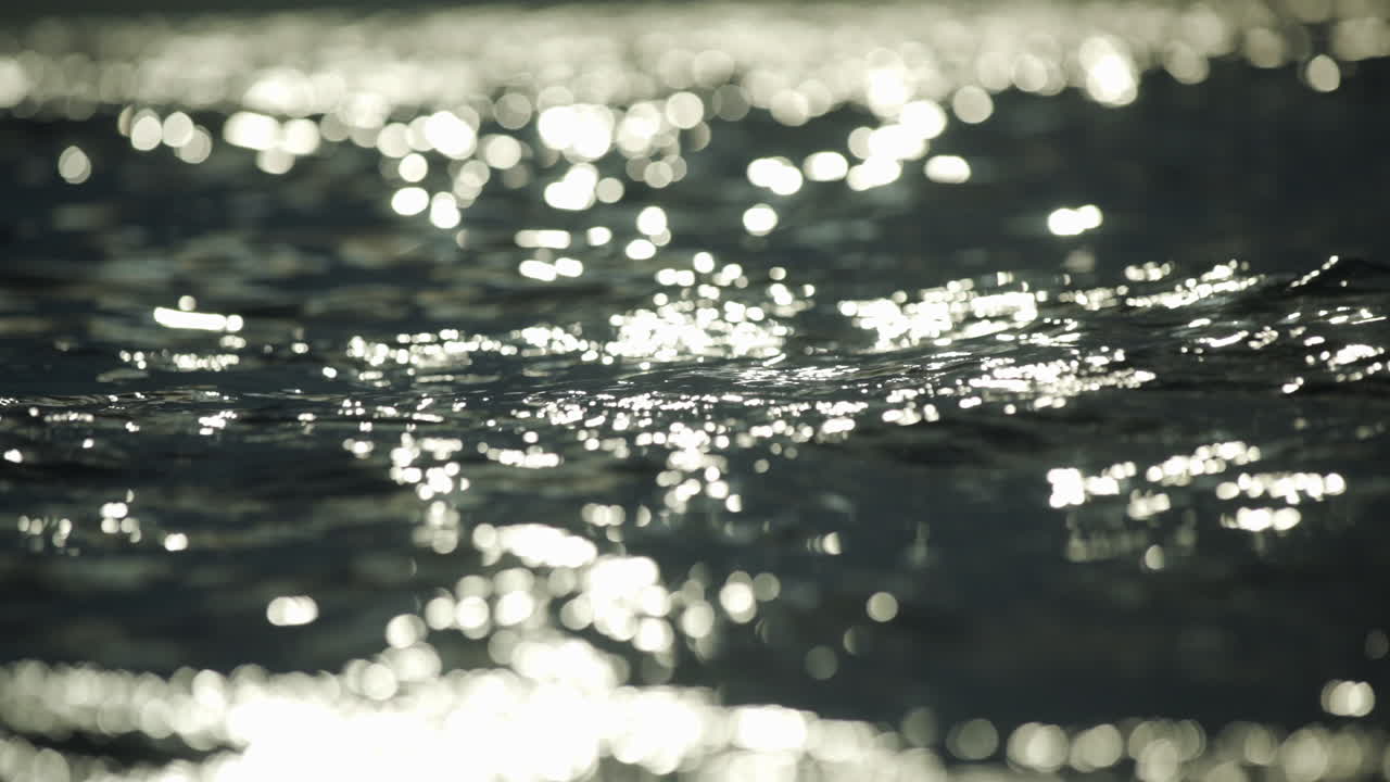 Water Ripples with Sunlight Reflections