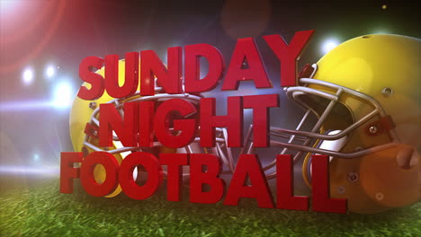 An-exciting-"SUNDAY-NIGHT-FOOTBALL"-3D-graphic-rendered-with-cinema-4D