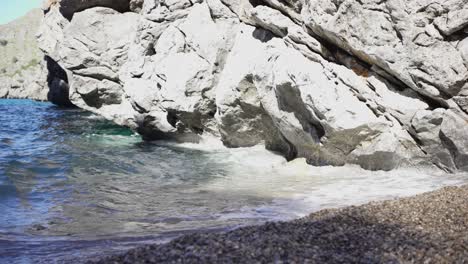 rocky coastline with waves