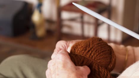 grandmother knitting