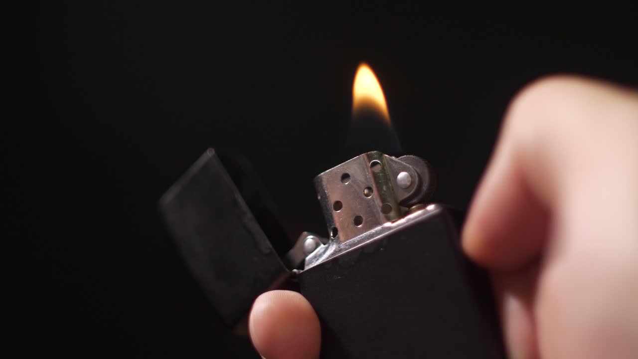 lighting up lighter - fire