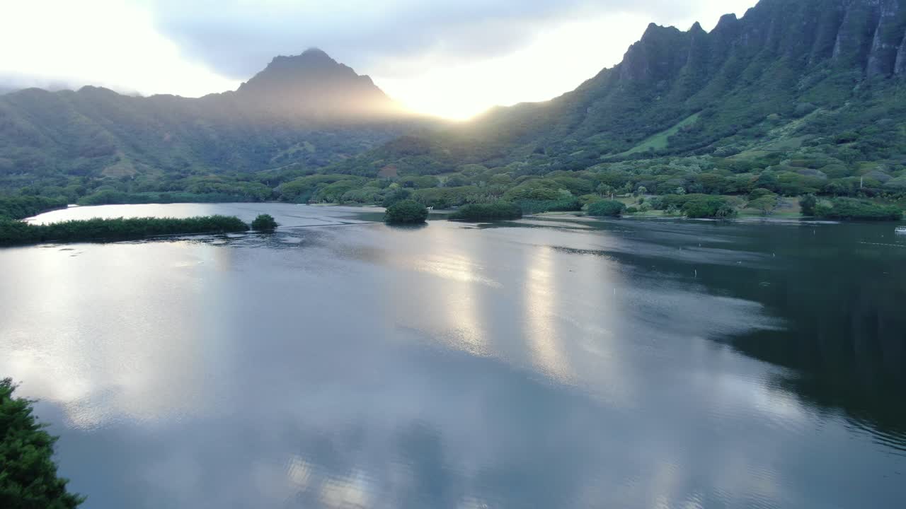 오아후 섬, 하와이, 물고기 연못