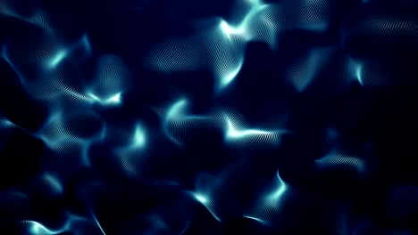 partículas de polvo azul abstracto luz bokeh títulos de movimiento bucle de fondo cinematográfico
