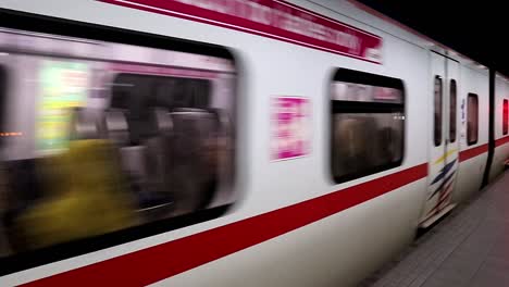 train arriving in kl central station