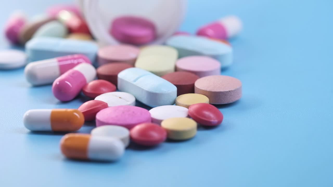 Assorted Colorful Pills and Capsules