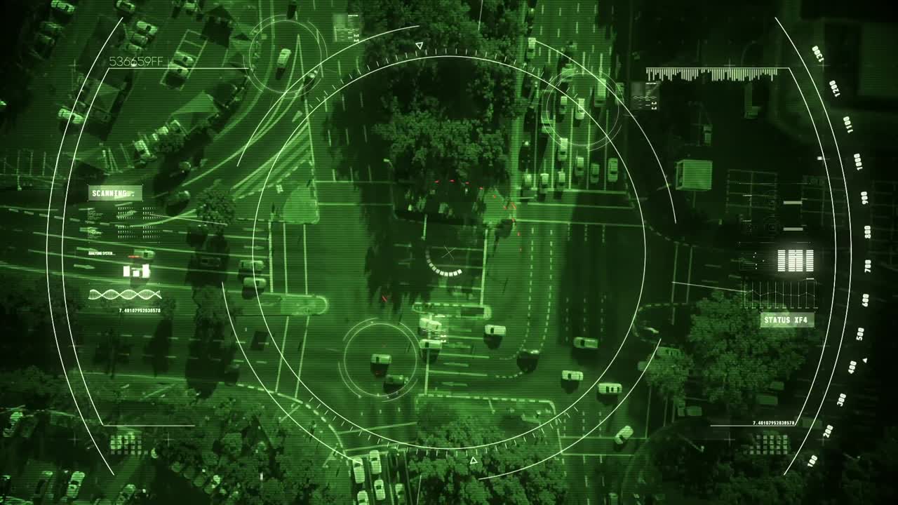 video compuesto digital del objetivo de ariel