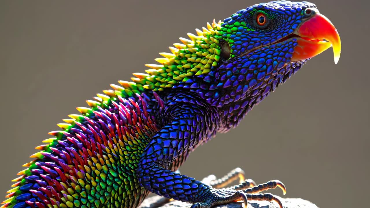 Colorful Rainbow Lizard