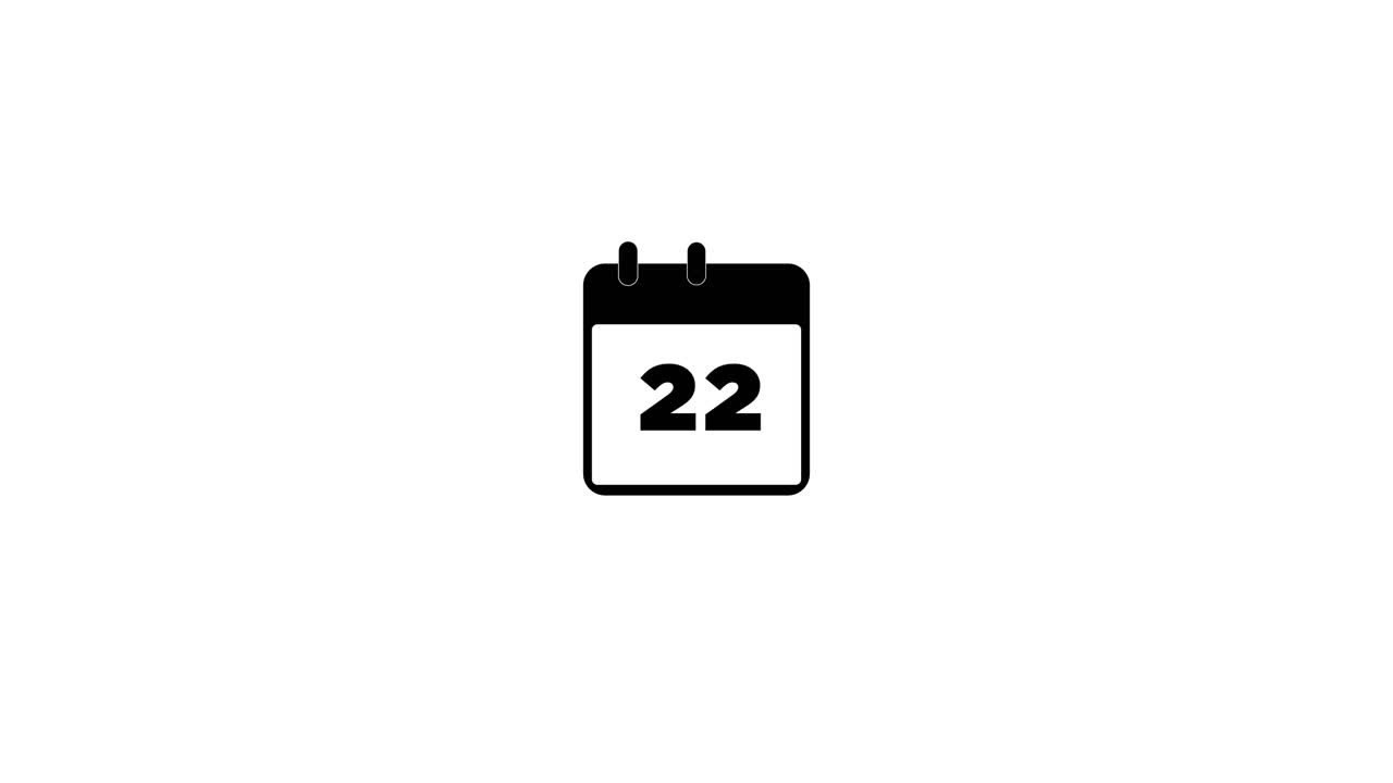 Calendar icon with date 22