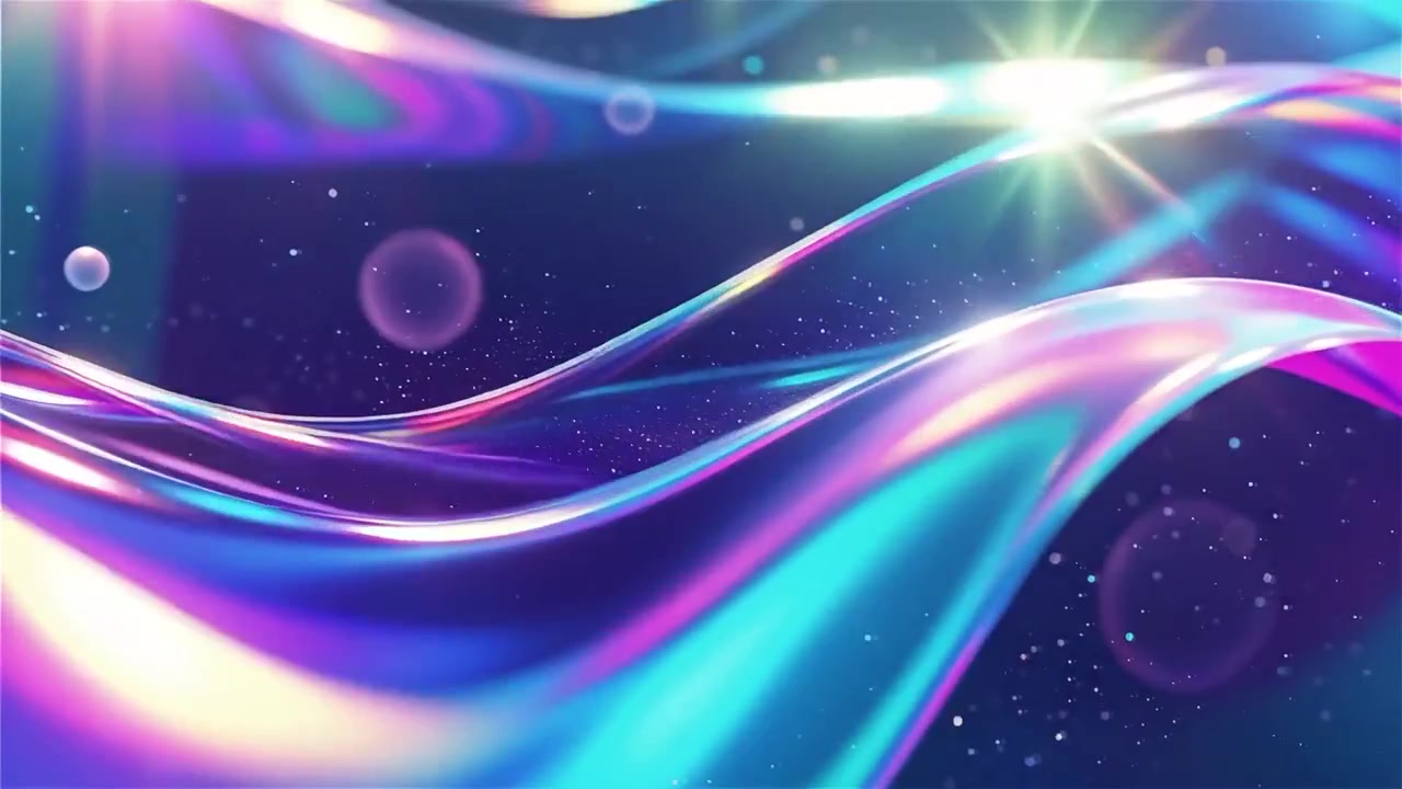 Abstract Flowing Light Waves Background
