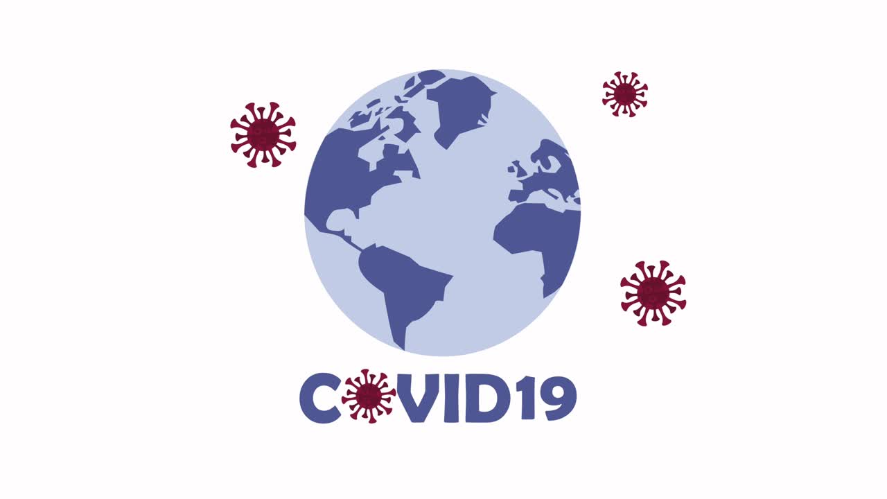 particules de pandémie de covid-19 sur la planète terre