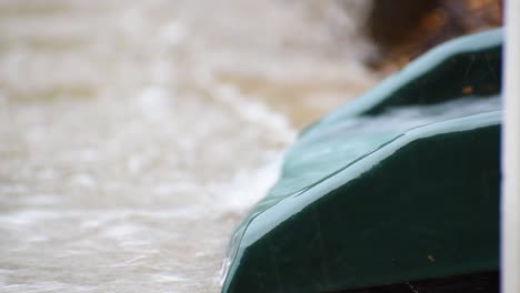 Rain-water-running-out-of-storm-drain