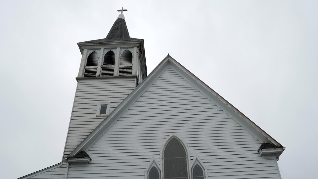 Ketchikan Community Church on Mission Street. St. John's Episcopal Church of England church in Ketchikan.