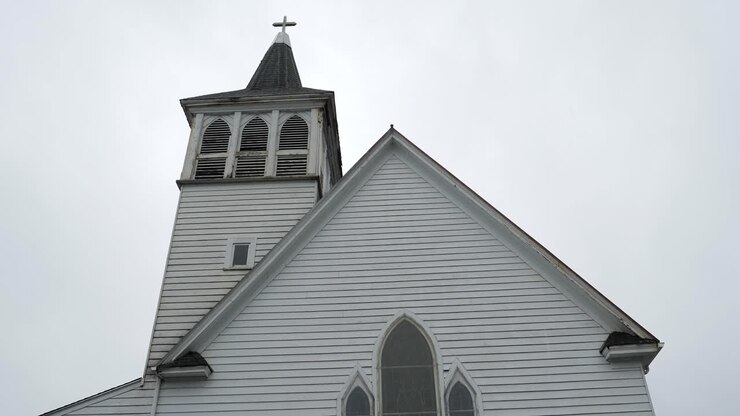 Ketchikan Community Church on Mission Street. St. John's Episcopal Church of England church in Ketchikan.