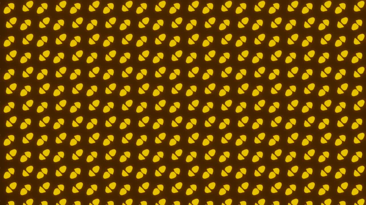 4K video animation of an abstract unique yellow background pattern or texture.