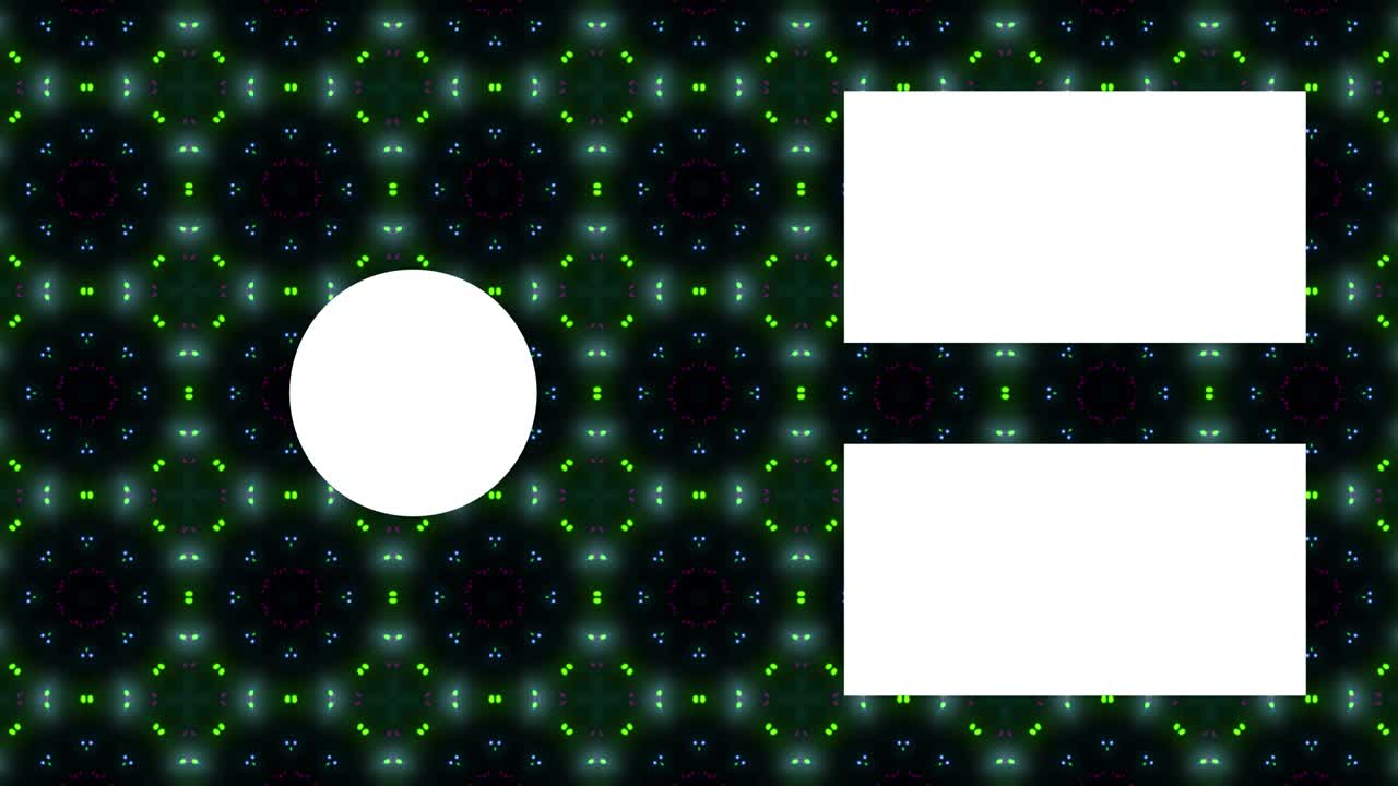 입자 반이는 칼레도스코프 엔드 카드 엔딩 스크린 모션 그래픽