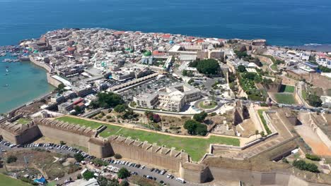 port city in the galilee from a drone