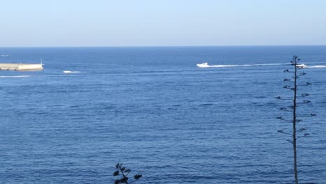 a view of the sea and coast from de upper part of the city of ibiza