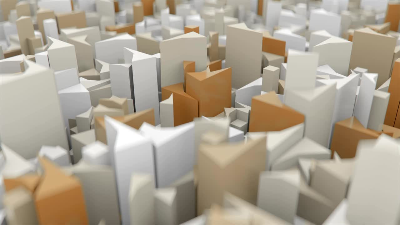 la superficie del cubo cambia de color en 4k.