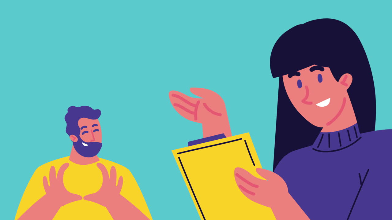 Man and Woman in Conversation
