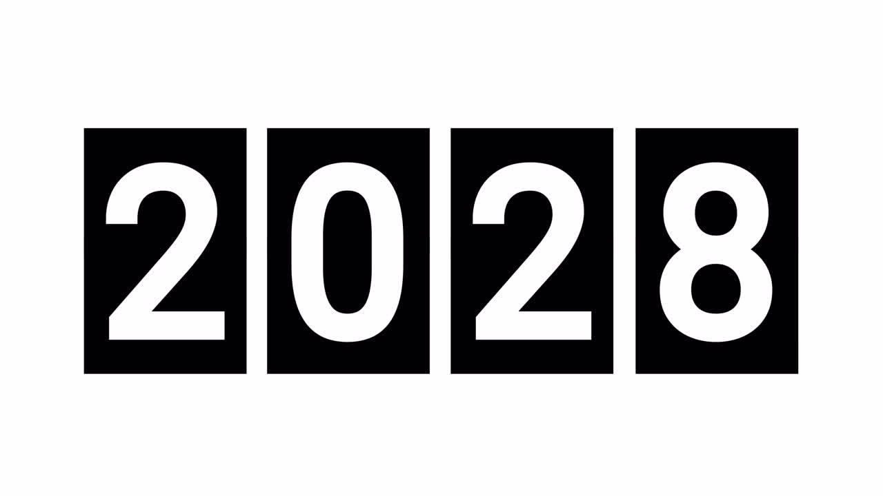 Digital Counter Flipping to Year 2029