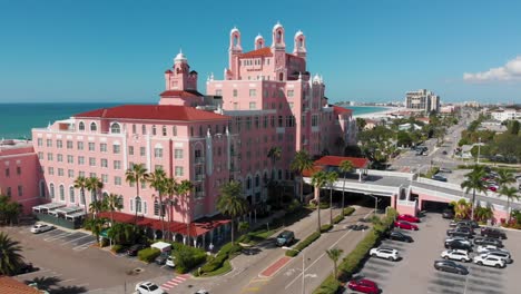 4K-Drone-Video-of-Beautiful-Don-CeSar-Hotel-on-Gulf-of-Mexico-in-St