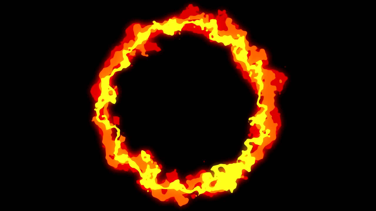 Fire lightning animation, Cartoon comic animation, Flame loop background,