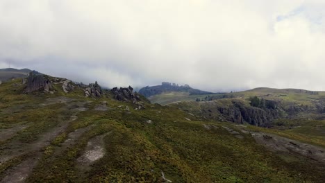 panorama of the famous stone forest of cumbemayo in cajamarca city, peru